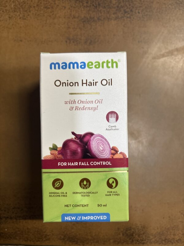 Onion hair oil (mamaearth)